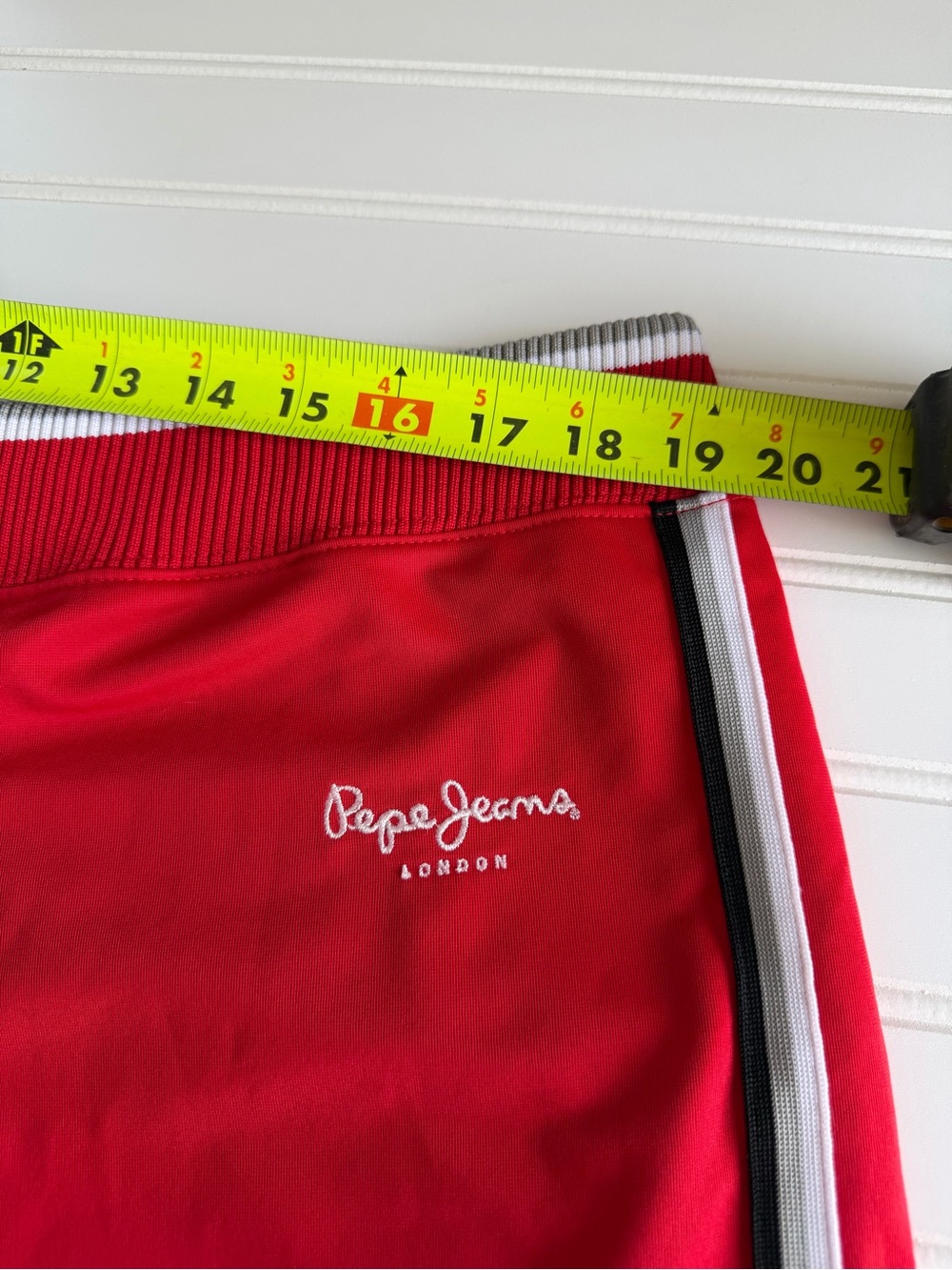 Pepe Jeans Vintage Red Track Pants with Black & White Stripes Men’s 3XL 90’s Y2K - Picture 5 of 10